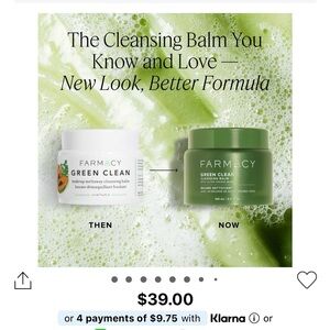 Farmacy Green Clean Makeup Removing Cleansing Balm Original Packaging